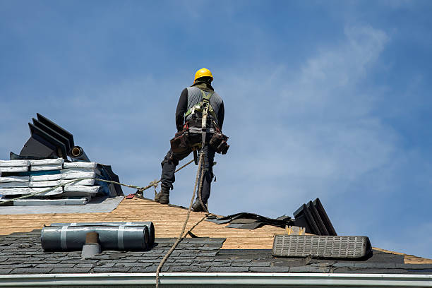 Professional Flat Roof Repair technician working in Leonardville, KS